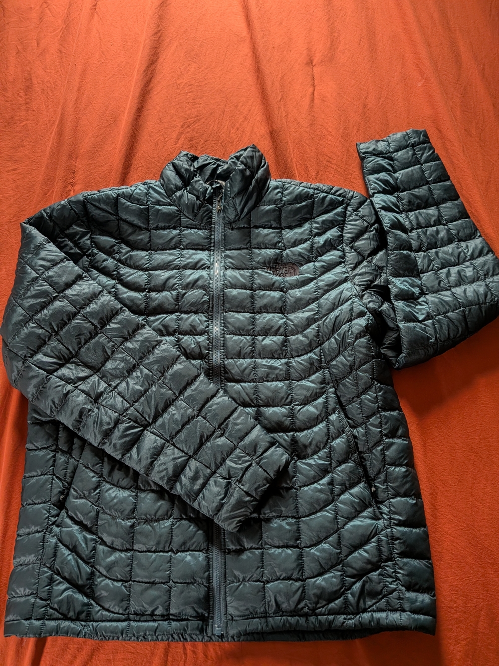The North Face Men's Dark Teal Quilted Packable Puffer Jacket